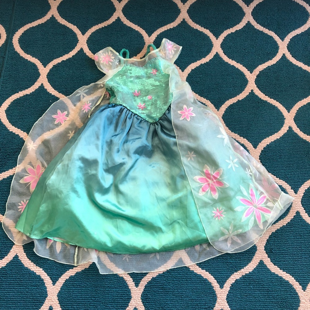 Size 12 Elsa Frozen Fever Dress